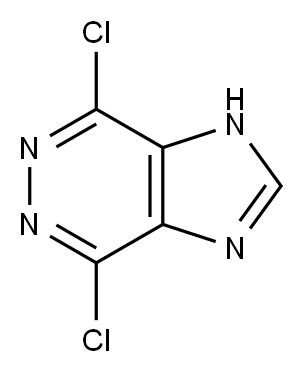 4,7-dichloro-1H-imidazo[4,5-d]pyridazine 结构式