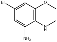 4-溴-6-甲氧基-N1-甲苯-1,2-二胺 结构式