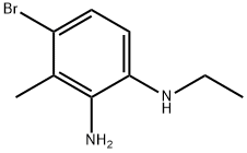 4-Bromo-N1-ethyl-3-methylbenzene-1,2-diamine 结构式