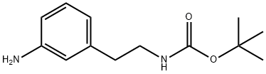 3-氨基苯乙氨甲酸叔丁酯 结构式