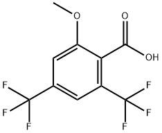 2-甲氧基-4,6-二(三氟甲基)苯甲酸 结构式