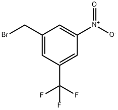 1-(溴甲基)-3-硝基-5-(三氟甲基)苯 结构式