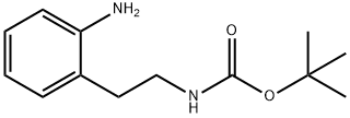 2-(2-氨基苯基)乙基氨基甲酸叔丁酯 结构式