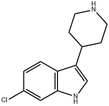 6-氯-3-哌啶-4-基-1H-吲哚 结构式