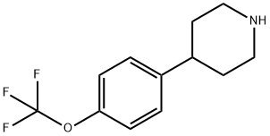 4-(4-三氟甲氧基苯基)哌啶 结构式