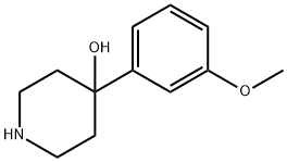 4-(3-甲氧基-苯基)-哌啶-4-醇 结构式