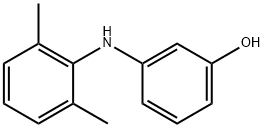 3-(2,6-二甲基-苯胺基)苯酚 结构式