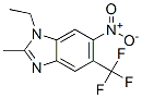 1-ethyl-2-methyl-6-nitro-5-(trifluoromethyl)-benzimidazole  结构式