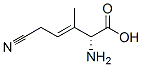 3-Pentenoicacid,2-amino-5-cyano-3-methyl-,[R-(E)]-(9CI) 结构式