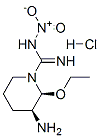 (2S,3S)-3-AMINO-2-ETHOXY-N-NITROPIPERIDINE-1-CARBOXAMIDINE HYDROCHLORIDE 结构式