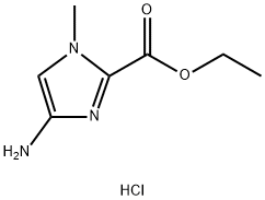 4 -氨基- 1 -甲基- 1H-咪唑2 -羧酸乙酯盐酸盐 结构式
