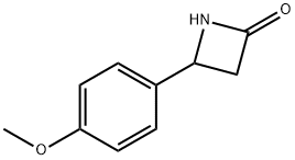 4-(4-甲氧基苯基)-2-氮杂环丁酮 结构式