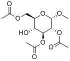 Methyl2,3,6-tri-O-acetyl-a-D-glucopyranoside 结构式