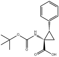 (1S,2S)-1-((tert-butoxycarbonyl)amino)-2-phenylcyclopropane-1-carboxylicacid