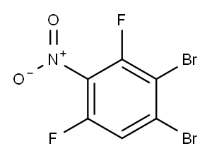2,6-二氟-3,4-二溴硝基苯 结构式