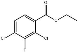 Ethyl 2,4-dichloro-3-fluorobenzoate 结构式