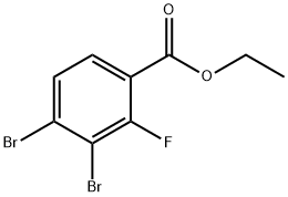 Ethyl 3,4-dibromo-2-fluorobenzoate 结构式