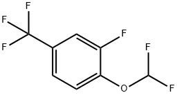 4-Difluoromethoxy-3-fluorobenzotrifluoride 结构式