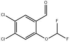 4,5-Dichloro-2-(difluoromethoxy)benzaldehyde 结构式