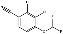 2,3-Dichloro-4-(difluoromethoxy)benzonitrile 结构式