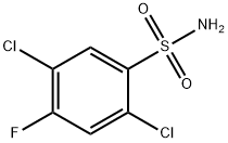 2,5-Dichloro-4-fluorobenzenesulfonamide 结构式