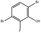 3,6-Dibromo-2-fluorophenol 结构式