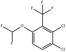 2,3-Dichloro-6-(difluoromethoxy)benzotrifluoride 结构式