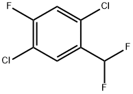 2,5-Dichloro-4-fluorobenzodifluoride 结构式