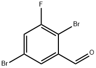 2,5-Dibromo-3-fluorobenzaldehyde 结构式