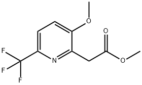 Methyl 3-methoxy-6-(trifluoromethyl)-pyridine-2-acetate 结构式