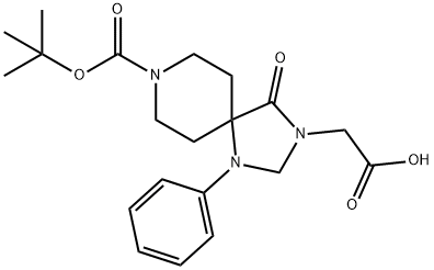 2-(8-(tert-Butoxycarbonyl)-4-oxo-1-phenyl-1,3,8-triazaspiro[4.5]decan-3-yl)aceticacid