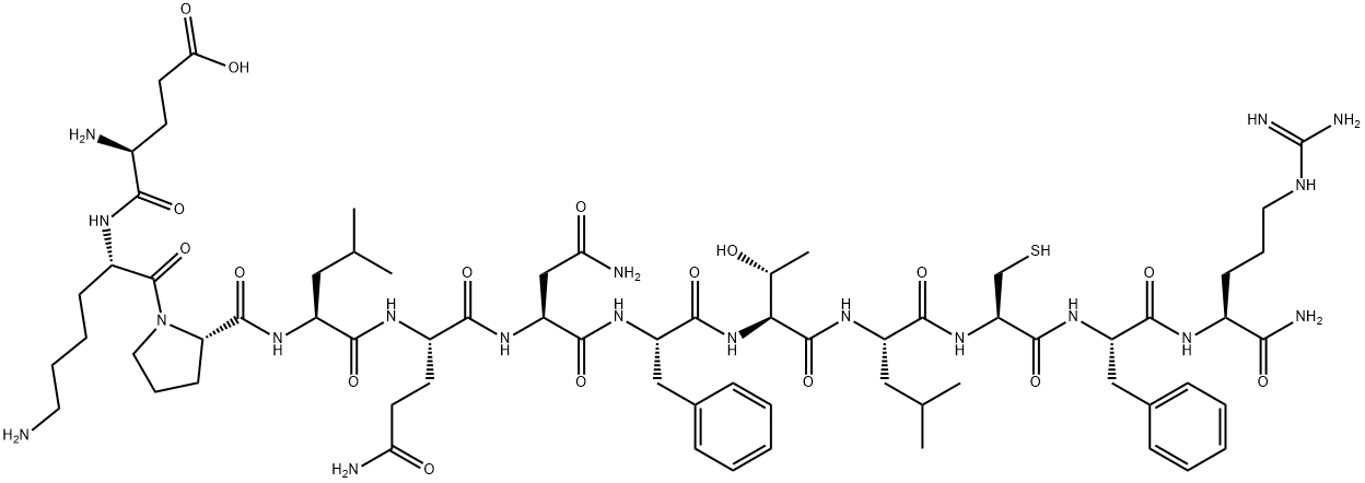 淀粉样P组分（27-38）酰胺三氟乙酸盐 结构式