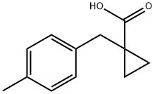 1-(P-甲基苄基)环丙烷羧酸 结构式