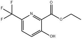 3-羟基-6-三氟甲基吡啶-2-甲酸乙酯 结构式