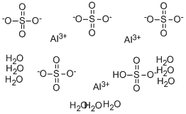 SULFURIC ACID, ALUMINUM SALT (5:3), NONAHYDRATE 结构式