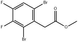 Methyl  2,6-dibromo-3,4-difluorophenylacetate 结构式