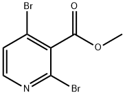 3-Pyridinecarboxylic acid, 2,4-dibromo-, methyl ester 结构式