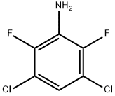 3,5-二氯-2,6-二氟苯胺 结构式