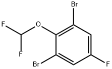 1,3-二溴-2-(二氟甲氧基)-5-氟苯 结构式