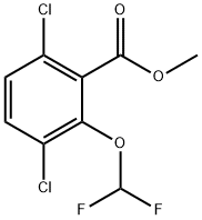 Methyl 3,6-dichloro-2-(difluoromethoxy)benzoate 结构式