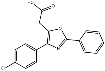 氯苯噻乙酸 结构式