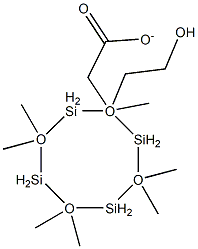 (乙酰氧基乙基)七甲基环四硅氧烷 结构式