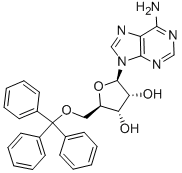 5'-O-TRIPHENYLMETHYL-ADENOSINE 结构式