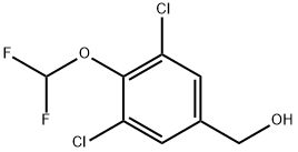 3,5-Dichloro-4-(difluoromethoxy)benzyl alcohol 结构式