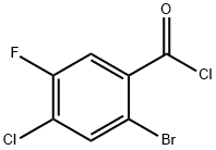 2-Bromo-4-chloro-5-fluorobenzoyl chloride 结构式