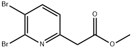Methyl 2,3-dibromopyridine-6-acetate 结构式