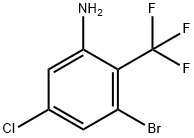 3-溴-5-氯-2-(三氟甲基)苯胺 结构式