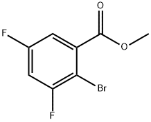2-溴-3,5-二氟苯甲酸甲酯 结构式