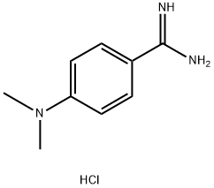 4-二甲氨基-苯甲脒盐酸盐 结构式