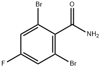2,6-Dibromo-4-fluorobenzamide 结构式